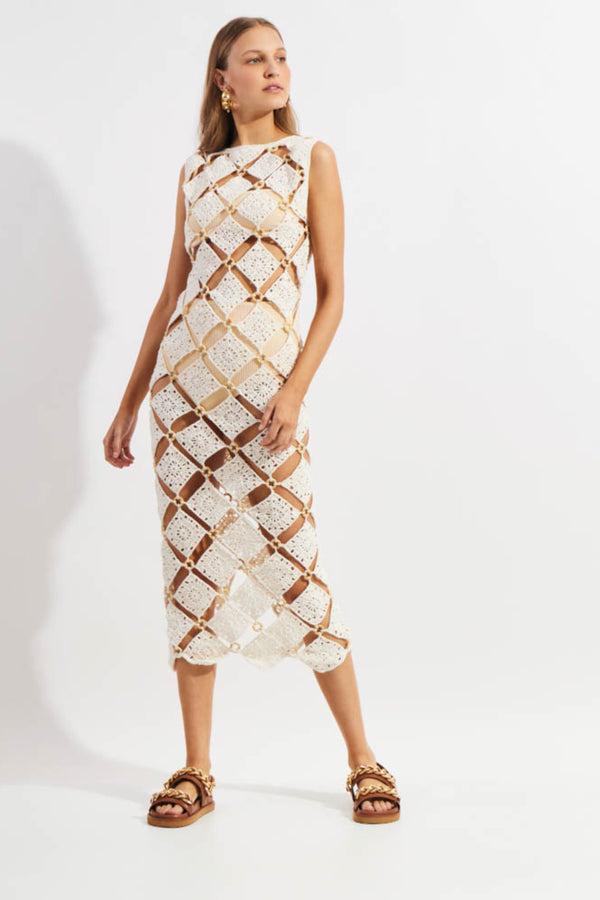 Vestido Aya Midi Offwhite